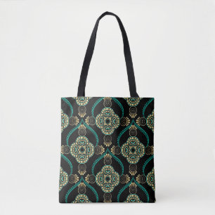 Arabesken-Blumenmuster, Vintage-Eleganz-Muster. Tasche