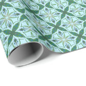 Arabesken-Fliese Bold Lebendiges Muster Geschenkpapier (Rolleneckpunkt)