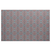 Arabesken, grau, rot, "Blume und Lorbeeren" Stoff (Yard (91,4 cm))