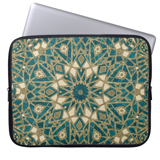 Arabesken-Mosaik Laptopschutzhülle (Vorderseite)