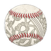 Arabesken-Stil-Spitze mit Monogramm Baseball (Vorderseite)