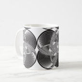 Arabeskenkreis geschnitten kaffeetasse (Vorderseite Links)