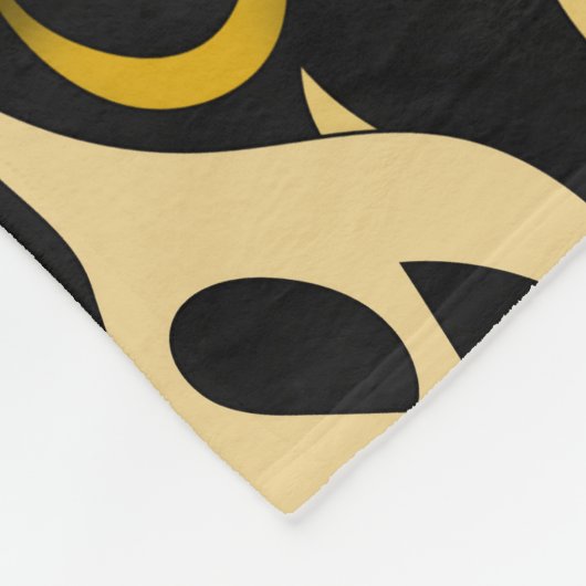 Arabesmetergold Fleecedecke (Ecke)