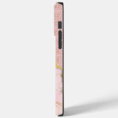 Arabesque Arch | Blush-Marmor und Gold Case-Mate iPhone Hülle (Rückseite / Links)