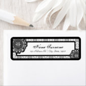 Arabesque Black Lace, Adressetiketten (Insitu)