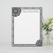 Arabesque Black Lace, Briefkopf (Stehend Vorderseite)