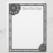 Arabesque Black Lace, Briefkopf (Vorne/Hinten)