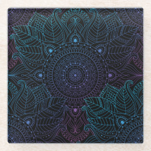 Arabesque Bliss: Oriental Mandala Magic Glasuntersetzer