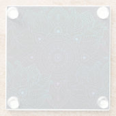 Arabesque Bliss: Oriental Mandala Magic Glasuntersetzer (Rückseite)