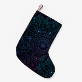 Arabesque Bliss: Oriental Mandala Magic Kleiner Weihnachtsstrumpf (Vorderansicht (hängend))