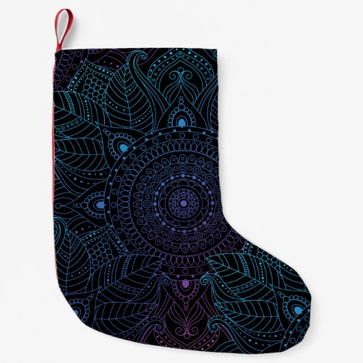 Arabesque Bliss: Oriental Mandala Magic Kleiner Weihnachtsstrumpf (Vorderseite)