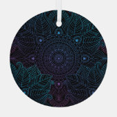 Arabesque Bliss: Oriental Mandala Magic Ornament Aus Glas (Rückseite)