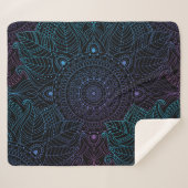 Arabesque Bliss: Oriental Mandala Magic Sherpadecke (Vorderseite (Horizontal))