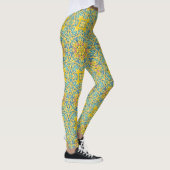 Arabesque Blue Gold Leggings (Rechts)