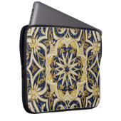 arabesque blue mosaic laptopschutzhülle (Vorne Rechts)