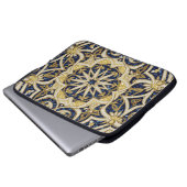 arabesque blue mosaic laptopschutzhülle (Vorne Knopf)