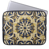 arabesque blue mosaic laptopschutzhülle (Vorderseite)