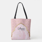 Arabesque Bride's Tote Bag - Blush Pink Arch Tasche (Rückseite)