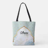 Arabesque Bride's Tote Bag - Light Blue Arch Tasche (Rückseite)