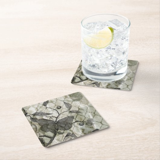 Arabesque Butterfells I Rechteckiger Pappuntersetzer (Vor Ort)