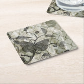 Arabesque Butterfells I Rechteckiger Pappuntersetzer (angewinkelt)