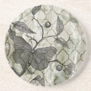 Arabesque Butterfells I Sandstein Untersetzer