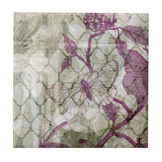 Arabesque Butterfells IV Fliese (Vorderseite)