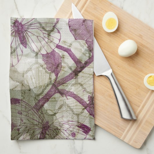 Arabesque Butterfells IV Geschirrtuch (Viertel Falte)