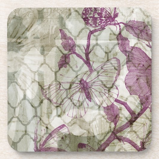 Arabesque Butterfells IV Getränkeuntersetzer (Vorderseite)