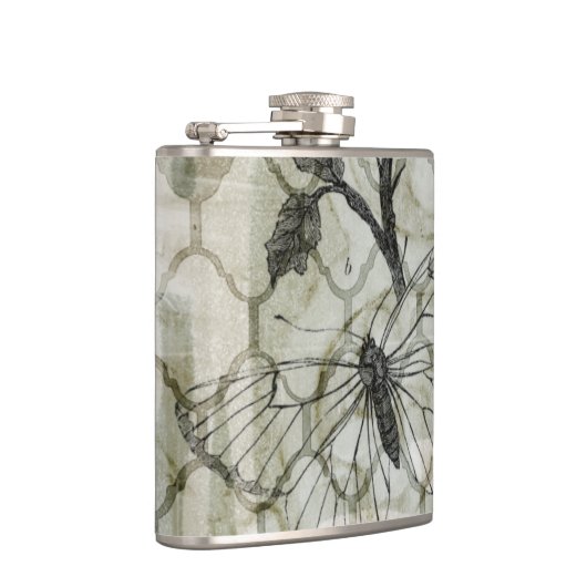 Arabesque Butterflies II Flachmann (Rechts)