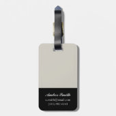 Arabesque Butterflies II Gepäckanhänger (Rückseite vertikal)