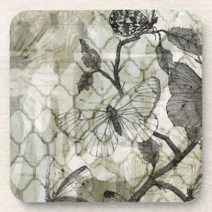 Arabesque Butterflies II Getränkeuntersetzer