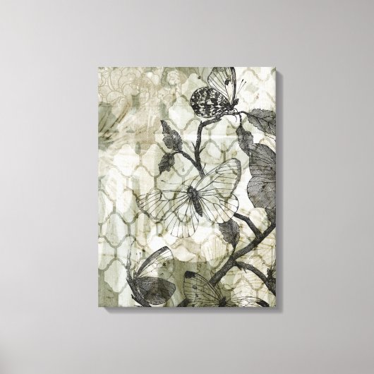 Arabesque Butterflies II Leinwanddruck (Vorderseite)