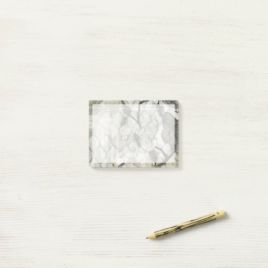 Arabesque Butterflies II Post-it Klebezettel (Auf Schreibtisch)