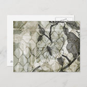 Arabesque Butterflies II Postkarte (Vorne/Hinten)