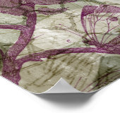 Arabesque Butterflies III Poster (Ecke)