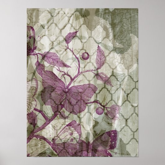Arabesque Butterflies III Poster (Vorne)