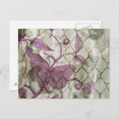 Arabesque Butterflies III Postkarte (Vorne/Hinten)