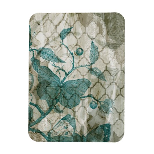 Arabesque Butterflies V Magnet (Vertikal)