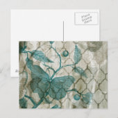 Arabesque Butterflies V Postkarte (Vorne/Hinten)