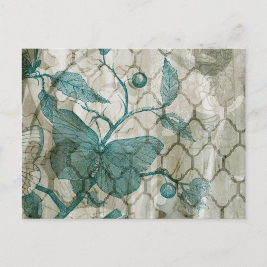 Arabesque Butterflies V Postkarte (Vorderseite)
