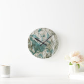 Arabesque Butterflies V Runde Wanduhr (Zuhause)