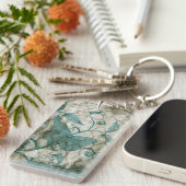 Arabesque Butterflies V Schlüsselanhänger (Vorderseite rechts)