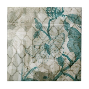 Arabesque Butterflies VI Fliese
