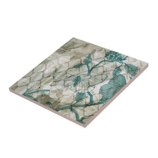 Arabesque Butterflies VI Fliese (Seite)