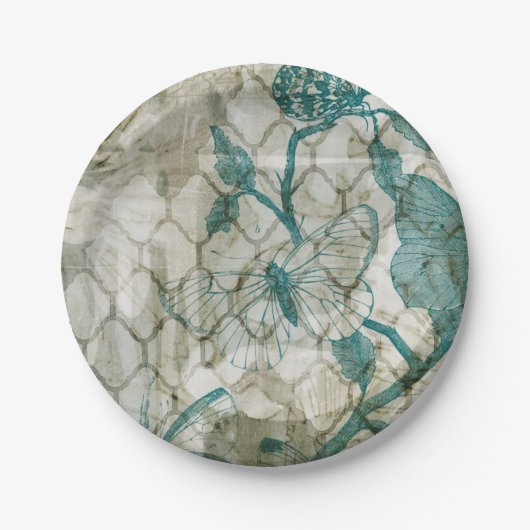Arabesque Butterflies VI Pappteller (Vorderseite)