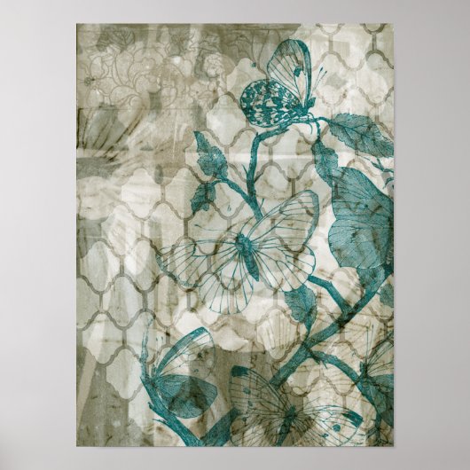 Arabesque Butterflies VI Poster (Vorne)