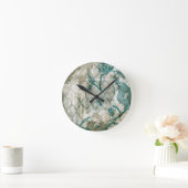 Arabesque Butterflies VI Runde Wanduhr (Zuhause)