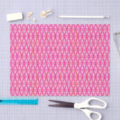 Arabesque-Damast - Erdbeerrosa Seidenpapier (Handwerk)