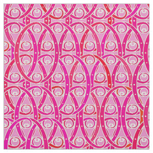 Arabesque-Damast - Erdbeerrosa Stoff